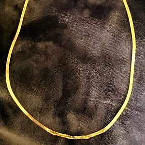 14k 23.5"gold necklace made in italy
